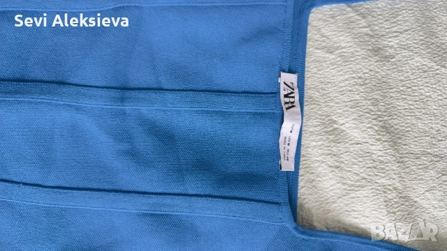 Дамски син корсет / топ – размер S (без етикет), снимка 4 - Корсети, бюстиета, топове - 53174534