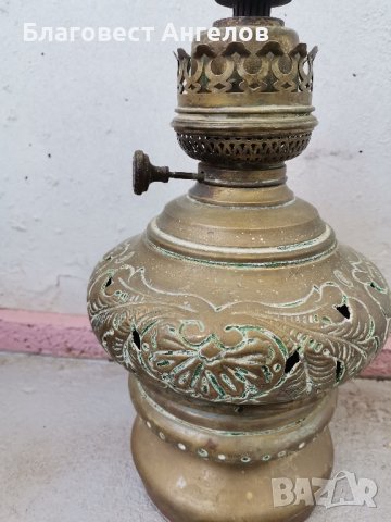 Стара газена лампа , снимка 5 - Антикварни и старинни предмети - 43542017