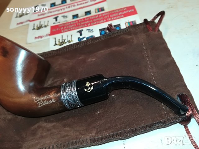 ДЪРВЕНА ЛУКСОЗНА ЛУЛА С ЛОГО И КЕЙС 0205231820, снимка 15 - Лули - 40565799