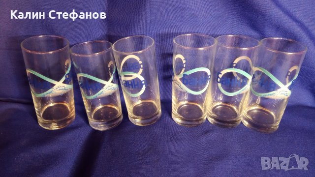 Чаши за безалкохолно, вода Банкя, 6 бр в кашончето си, снимка 1 - Чаши - 43317445