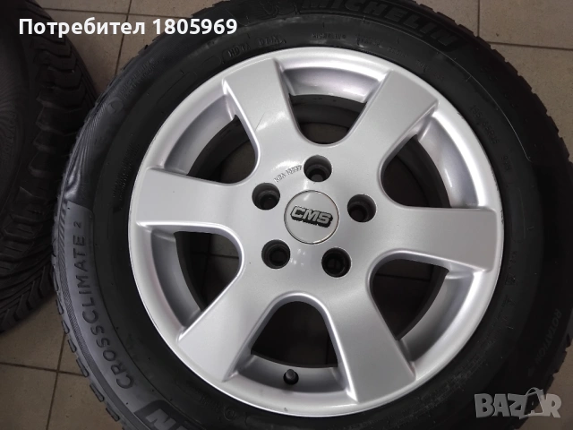 4бр. ал. джанти CMS 5x114,3 , 6,5x15 , ET40 , централен отвор 67,1мм, снимка 4 - Гуми и джанти - 53560917