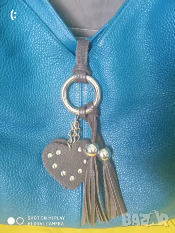 Италианска чанта естесвена кожа Vera pelle., снимка 2 - Чанти - 48562052