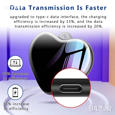 Мини гласов рекордер, цифров гласово активиран рекордер с колие, снимка 3 - Друга електроника - 50676149