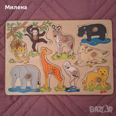 Дървени образователни игра Goki и Playtive 