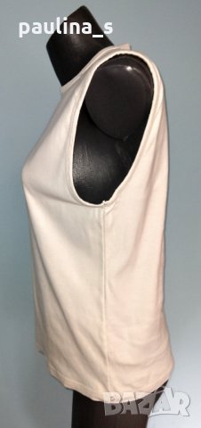 Памучна брандова тениска без ръкави "Clockhouse"® / голям размер , снимка 4 - Тениски - 28505498