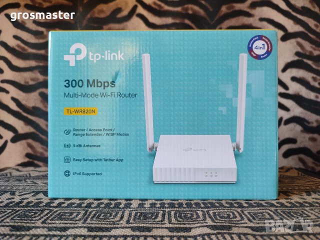 НОВО! Рутер TP-Link TL-WR820N, снимка 1 - Рутери - 37396829