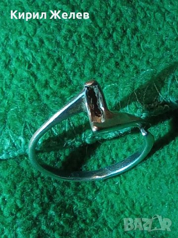 СТАР СРЕБЪРЕН 925 ПРОБА СРЕБРО ПРЪСТЕН АРТ ГОТИКА СТИЛ 4106, снимка 10 - Пръстени - 30305397