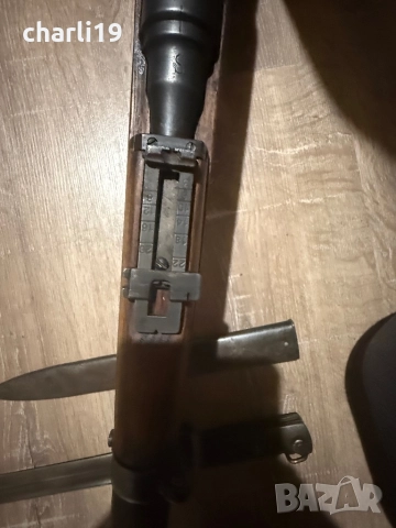 Старинна пушка МАНЛИХЕР с щик, снимка 8 - Антикварни и старинни предмети - 52630505