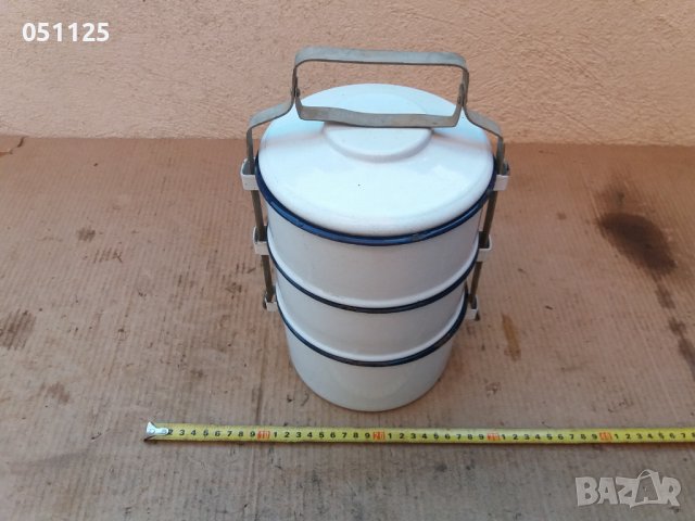 емайлиран соц. сефертас , снимка 4 - Антикварни и старинни предмети - 37647419