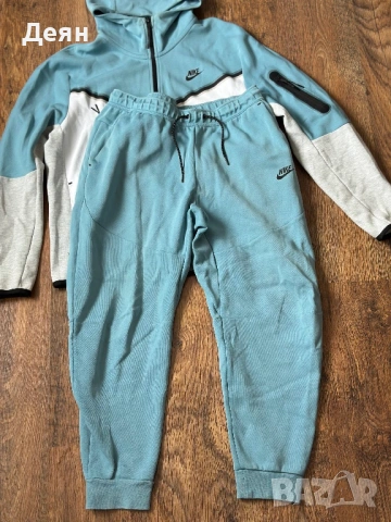 Nike fech fleece tracksuit baby blue светло син, снимка 3 - Спортни дрехи, екипи - 53386309