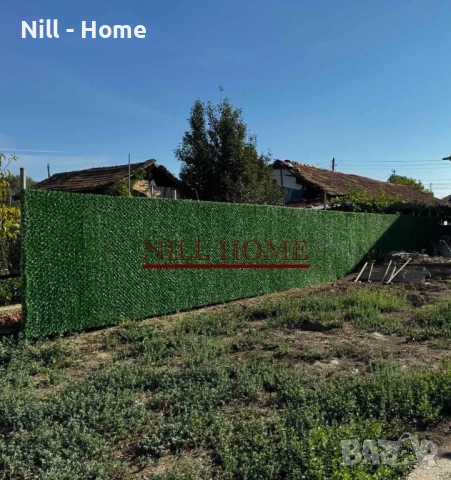 Поцинкована мрежа с декорация ( ИЗКУСТВЕНА ТРЕВА ) 4 мм. Тел / 40 мм. Око, снимка 9 - Огради и мрежи - 52303156