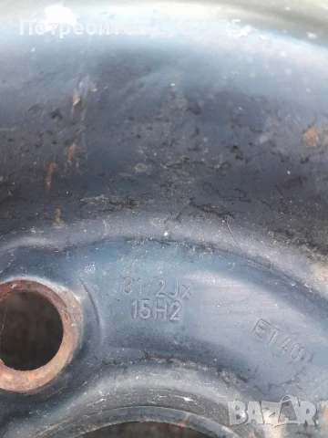 15 цола Оригинална джанта от патерица VW Audi Seat 4х100 ,57mm централен отвор , снимка 4 - Гуми и джанти - 51067351