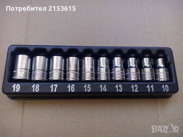 snap on 10 броя качествени 1/2 къси 12 стени камъни вложки 310SWMYA