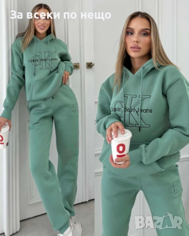 Calvin Klein Дамски Ватиран Спортен Комплект🔝Дамски Спортен Екип - 5 Цвята Код I_206, снимка 4 - Спортни екипи - 52313533