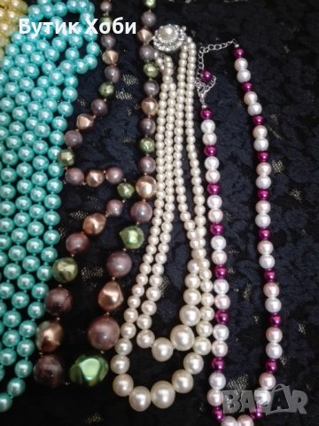 Лот перлени винтидж гердани, снимка 5 - Антикварни и старинни предмети - 36610643