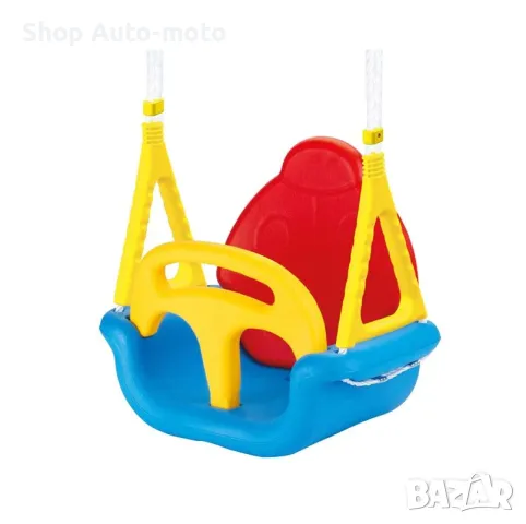 Детска висяща люлка 3 в 1 за деца, Червен-Син