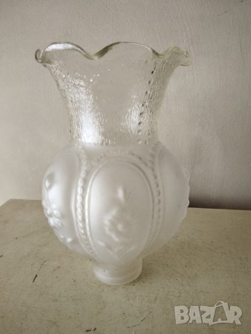 бароково стъкло за лампа,полилей