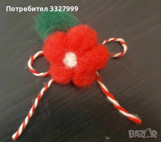 Мартеници ръчна изработка от вълна, снимка 4 - Декорация за дома - 44111391