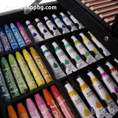 Комплект за рисуване в куфар с еднорог 145 части - Розов, снимка 6 - Рисуване и оцветяване - 43775901