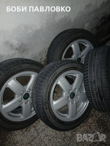 лети джанти с летни гуми 15цола 5×100 57.1ц.о. шкода , снимка 14 - Гуми и джанти - 51981664