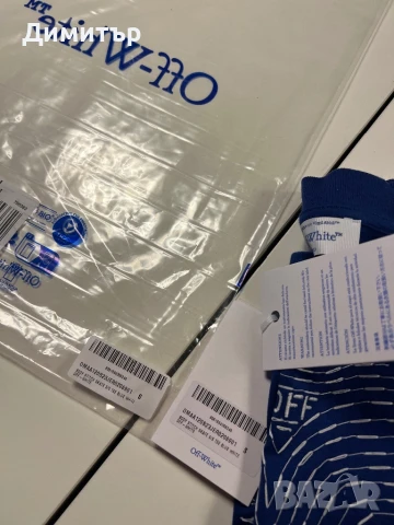 Оригинална тениска Off-White oversized , снимка 3 - Тениски - 50920680