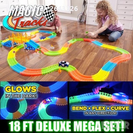 Magic Tracks - Състезателна писта светеща в тъмното , снимка 2 - Игри и пъзели - 28527740