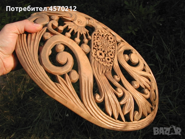 Дърворезба за подарък, Дървено пано за декорация, Пано за стена дърворезба, Дърворезба птица, снимка 8 - Декорация за дома - 52141606