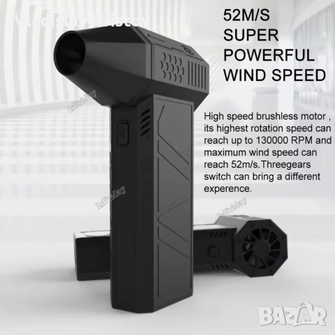 Оригинален Въздушен вентилатор - Turbo Fan X3, снимка 5 - Друга електроника - 52656890