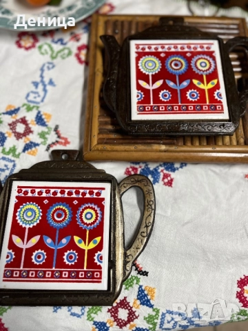 Комплект  ръчно резбовани дървени прибори за сервиране на салата, състоящи се от голяма лъжица и вил, снимка 2 - Прибори за хранене, готвене и сервиране - 52487608