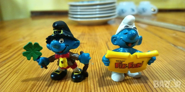Колекционерски фигурки Schleich Смърфове (Smurfs) - Свети Патрик и Fix & Foxi Рекламен