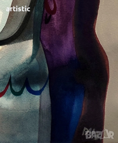 Дечко Узунов, живописен портрет из цикъл "Българка", снимка 7 - Картини - 52976433