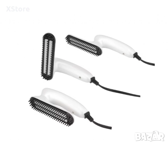 Гребен, преса за коса и брада електрически, 13W, 160 °C, сгъваем, Бял, снимка 3 - Преси за коса - 52593740