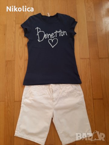 Детски блузи Puma,Benetton,Breezer," 7 for all mankind" и къс панталон Benetton 12 г.момиче, снимка 6 - Детски комплекти - 25282286