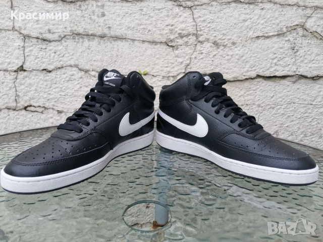 Кецове Nike Court Vision Mid, снимка 6 - Кецове - 51883543