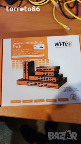 Продавам POE switch 6p Wi-Tek WI-PS205: 6 портов суич , снимка 1 - Суичове - 33126794