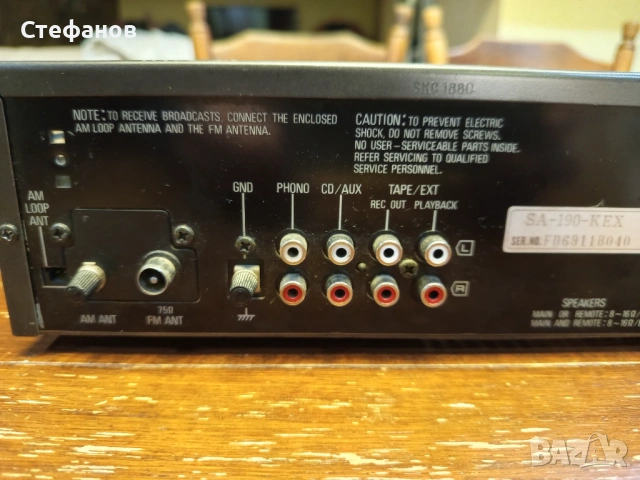 Ресиийвър Technics SA - 190, снимка 6 - Ресийвъри, усилватели, смесителни пултове - 53342043