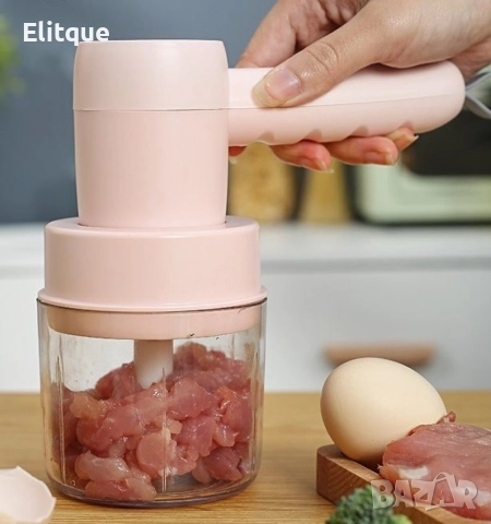 Чопър, Миксер 2 в 1 продукт с две приставки, USB зареждане, снимка 8 - Миксери - 52821113