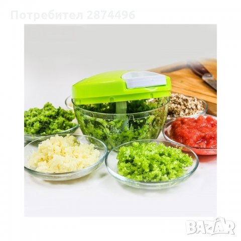 1827 Ръчен механичен чопър за плодове и зеленчуци, снимка 3 - Аксесоари за кухня - 34660108