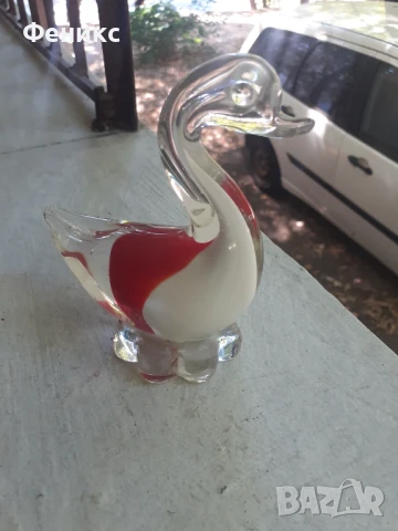 Пате Лебед Мурано, снимка 6 - Антикварни и старинни предмети - 51357843