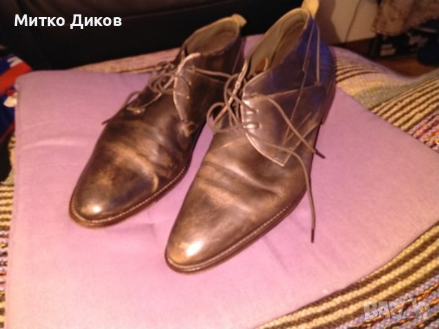 Daniel Hechter Франция пръскани обувки естествена кожа размер №44 стелка 28см, снимка 3 - Официални обувки - 38428362