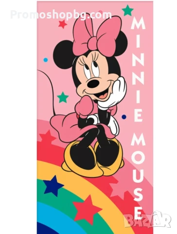 Плажна кърпа, хавлия Мини Маус, 70х140 см, 100% памук