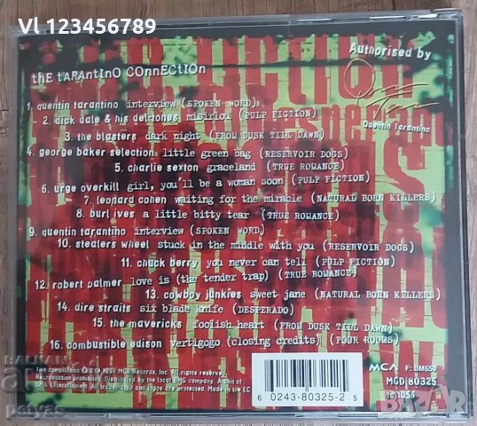 СД - THE TARANTINO CONNECTION, снимка 2 - CD дискове - 27685974