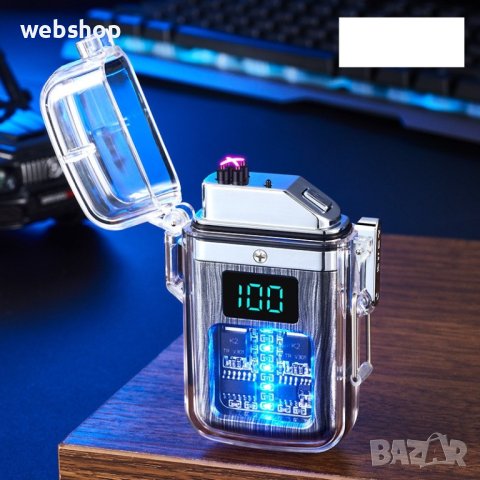 Уникална USB акумулаторна запалка, ветроустойчива, водоустойчива, електрическа, плазмена, снимка 7 - Друга електроника - 43682303
