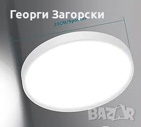 LED Плафон с датчик за движение 18W тънък ( SLIM ), снимка 3 - Лампи за таван - 49353174