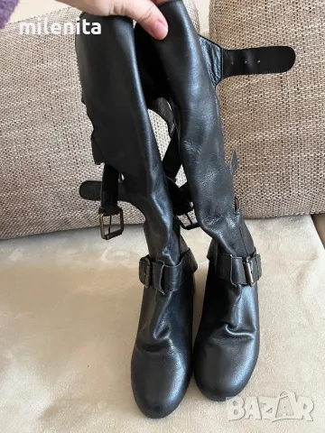 Екставагантни ботуши 36 номер от естествена кожа, снимка 2 - Дамски ботуши - 48439524