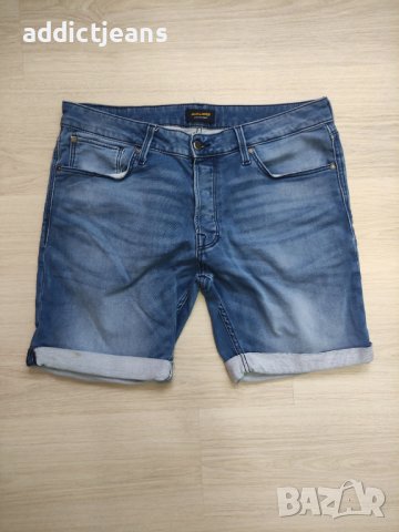 Мъжки къси дънки Jack&Jones размер XL, снимка 2 - Къси панталони - 43143747