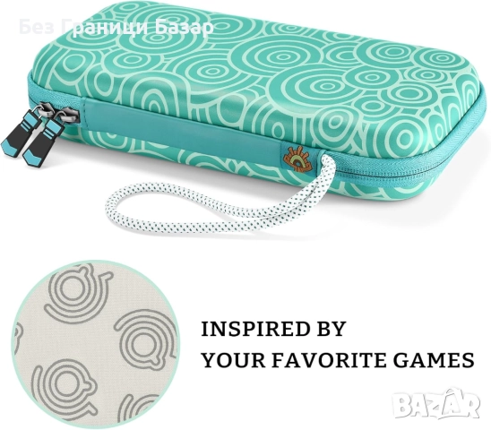 Нов калъф Nintendo Switch кейс с твърда защита и 10 слота за карти, снимка 3 - Аксесоари - 51632353