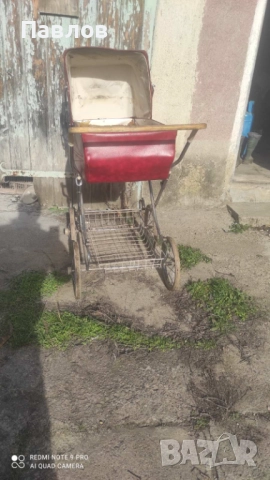 Ретро бебешка количка, снимка 4 - Детски колички - 52972242