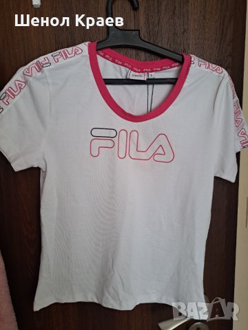 Дамска оригинална тениска на  Fila S, снимка 3 - Тениски - 40687011