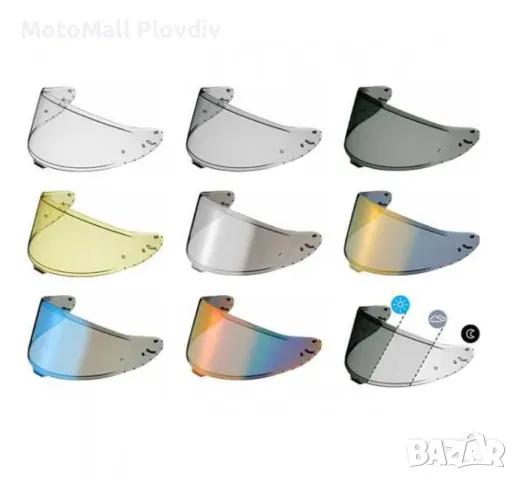 Визьор за каска Shoei NXR , X-SPIRIT , GT-Air 2 мото писта каска Шой, снимка 2 - Аксесоари и консумативи - 49225049